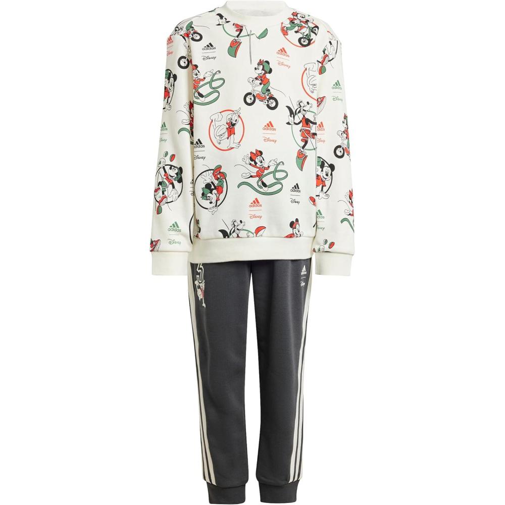 imageadidas boys Disney Mickey Mouse Jogger SetOff WhiteMulticolor