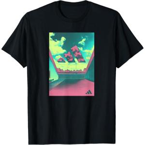 adidas Badge of Sport Summer Heat Sky Graphic T-Shirt(Black)