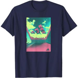 adidas Badge of Sport Summer Heat Sky Graphic T-Shirt(Navy Blue)