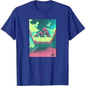 adidas Badge of Sport Summer Heat Sky Graphic T-Shirt(Royal Blue)