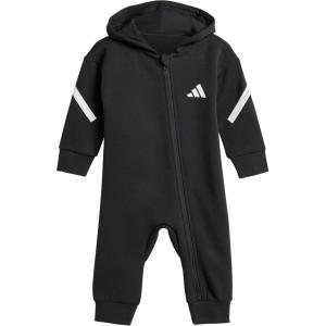adidas Unisex Baby Z.n.e. Full-zip Hooded Onesie(Black/White)