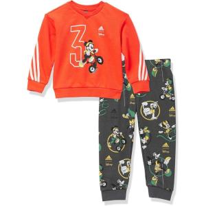 adidas boys Disney Mickey Mouse Jogger Set(Bright Red/Off White/Semi Spark)
