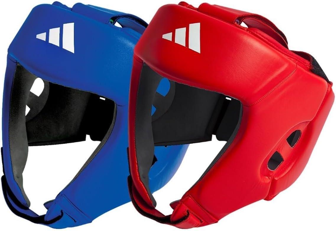 imageadidas Boxing and Martial Arts Headgear Amateur IBA and USA Boxing Approved Competition Head GuardBlue