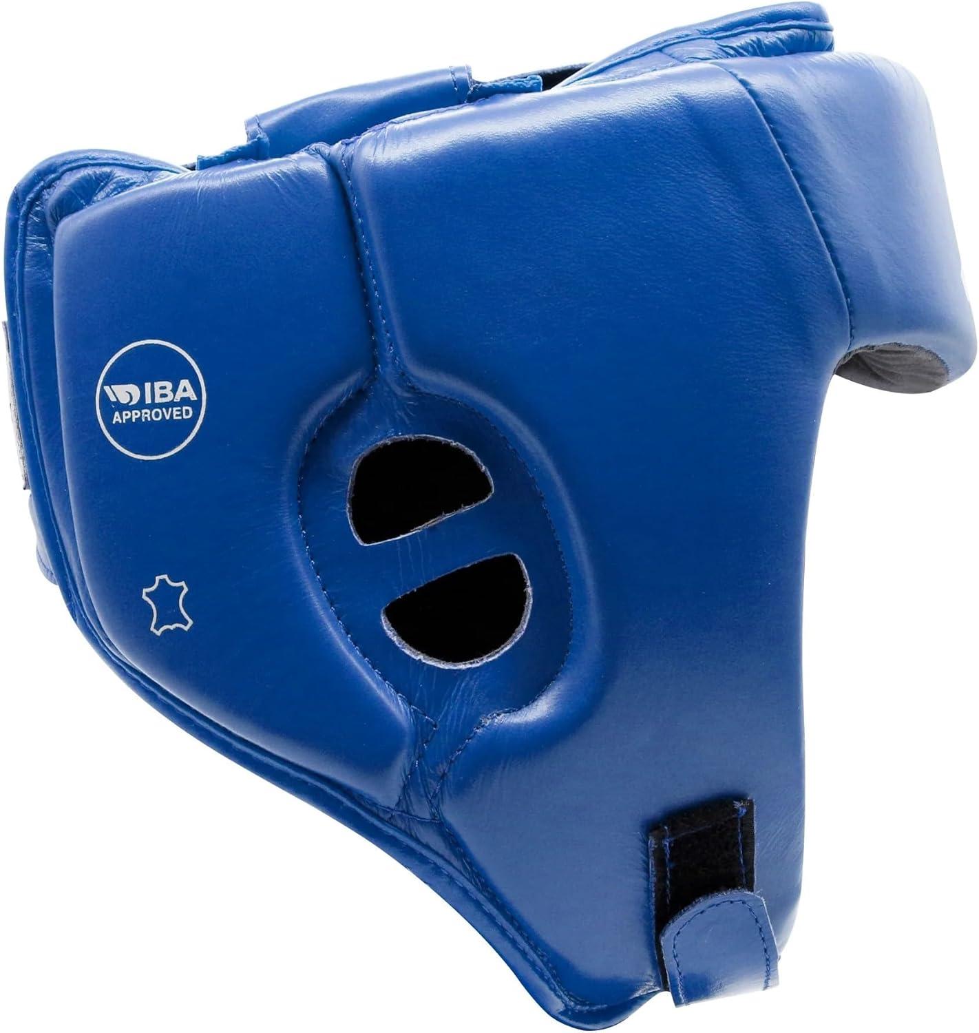 imageadidas Boxing and Martial Arts Headgear Amateur IBA and USA Boxing Approved Competition Head GuardBlue