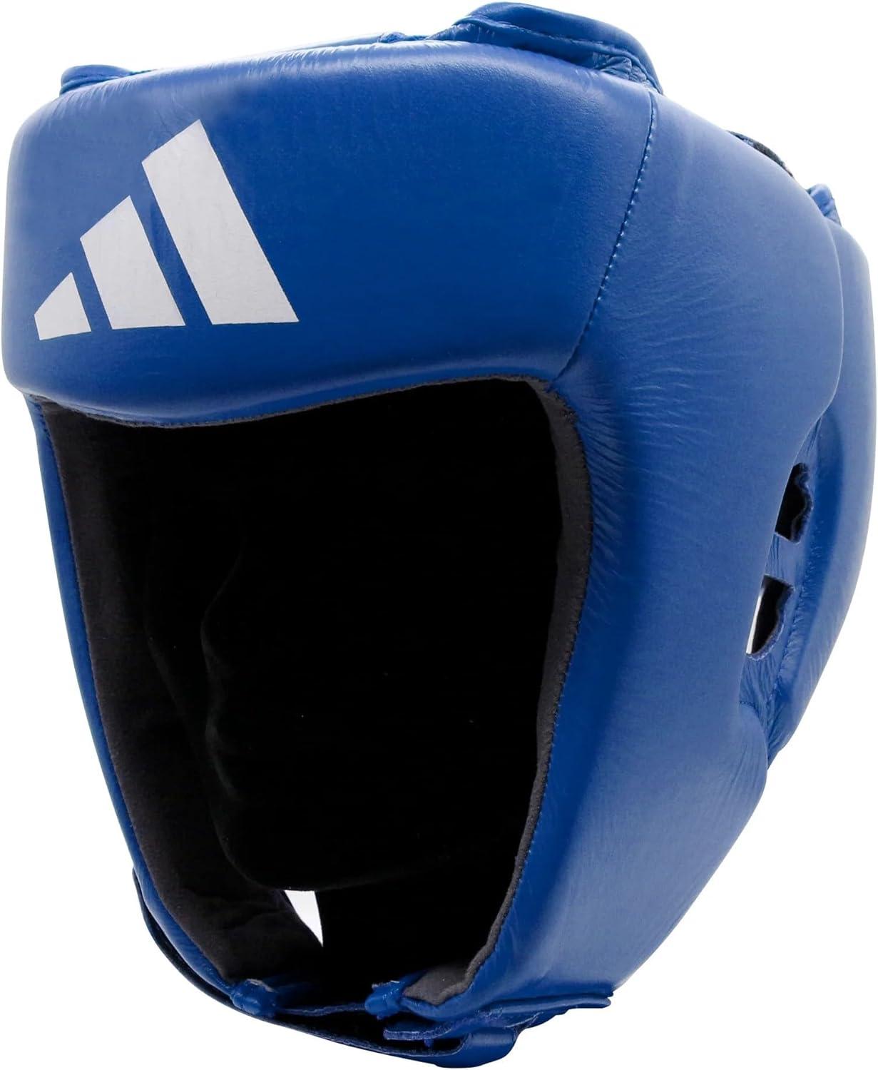 imageadidas Boxing and Martial Arts Headgear Amateur IBA and USA Boxing Approved Competition Head GuardBlue