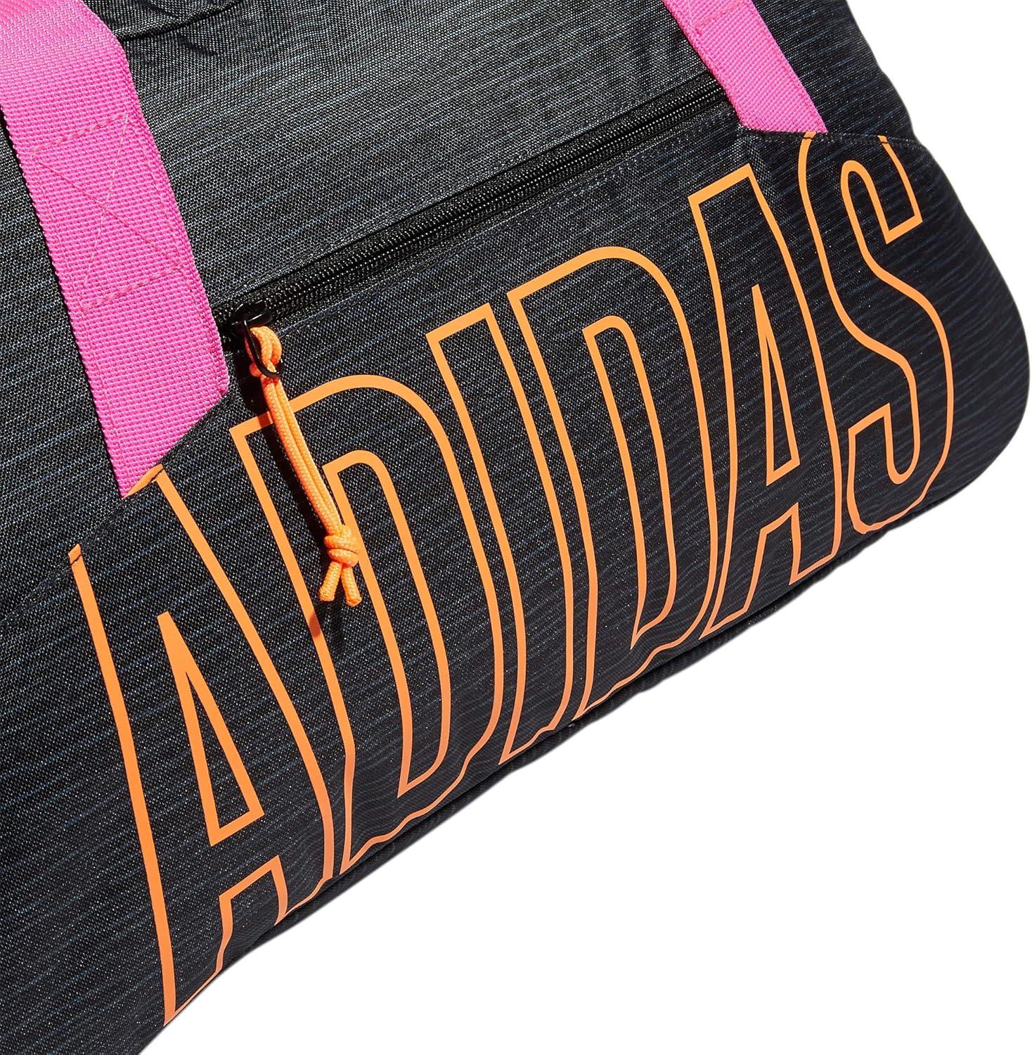 imageadidas Graphic Duffel BagCanvas BlackScreaming OrangeScreaming Pink