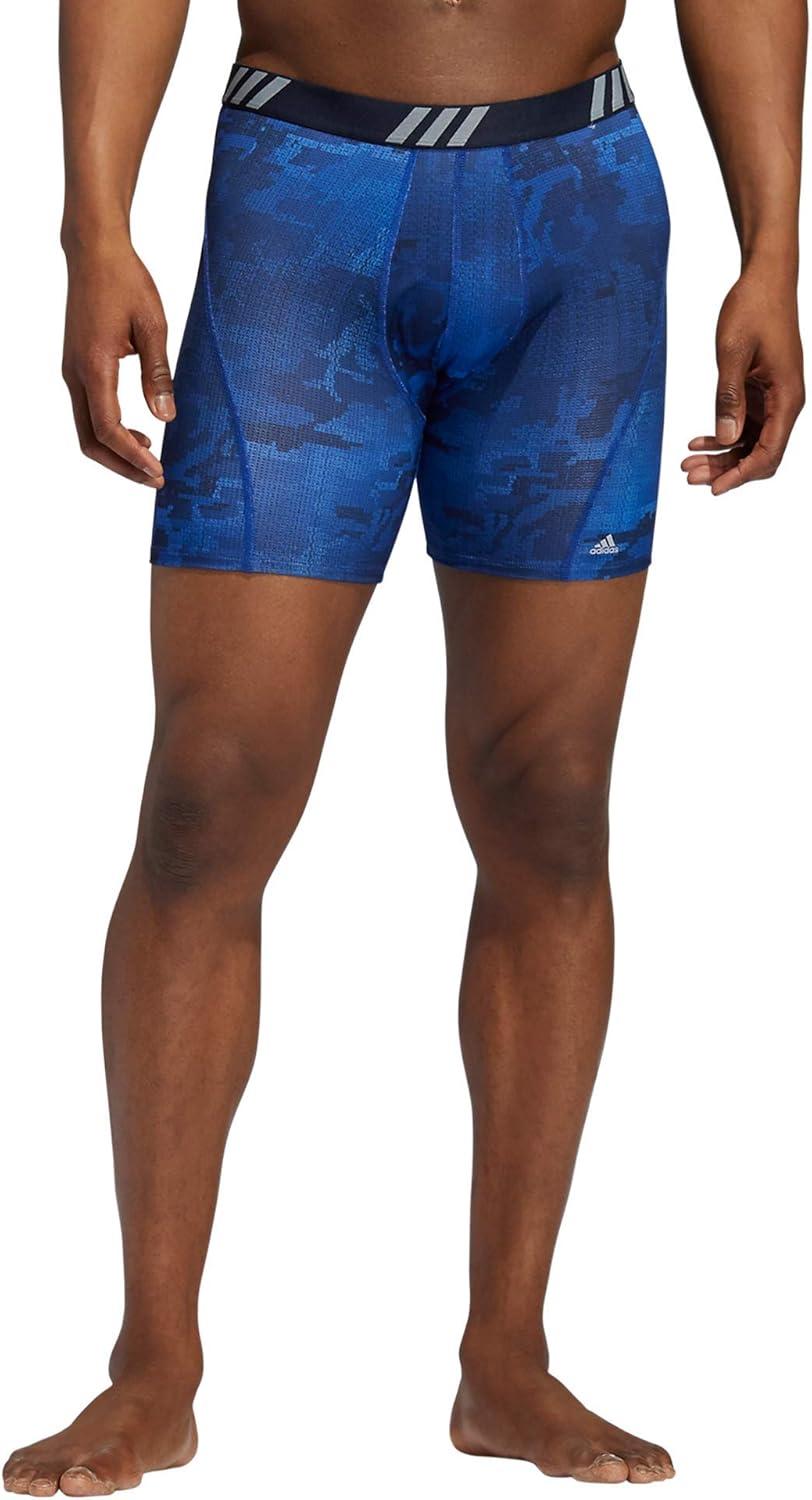 imageadidas Mens Sport Performance Mesh Boxer Brief Underwear 3Pack DiscontinuedConscript Team Royal BlueLegend Ink BlueTeam Royal Blue