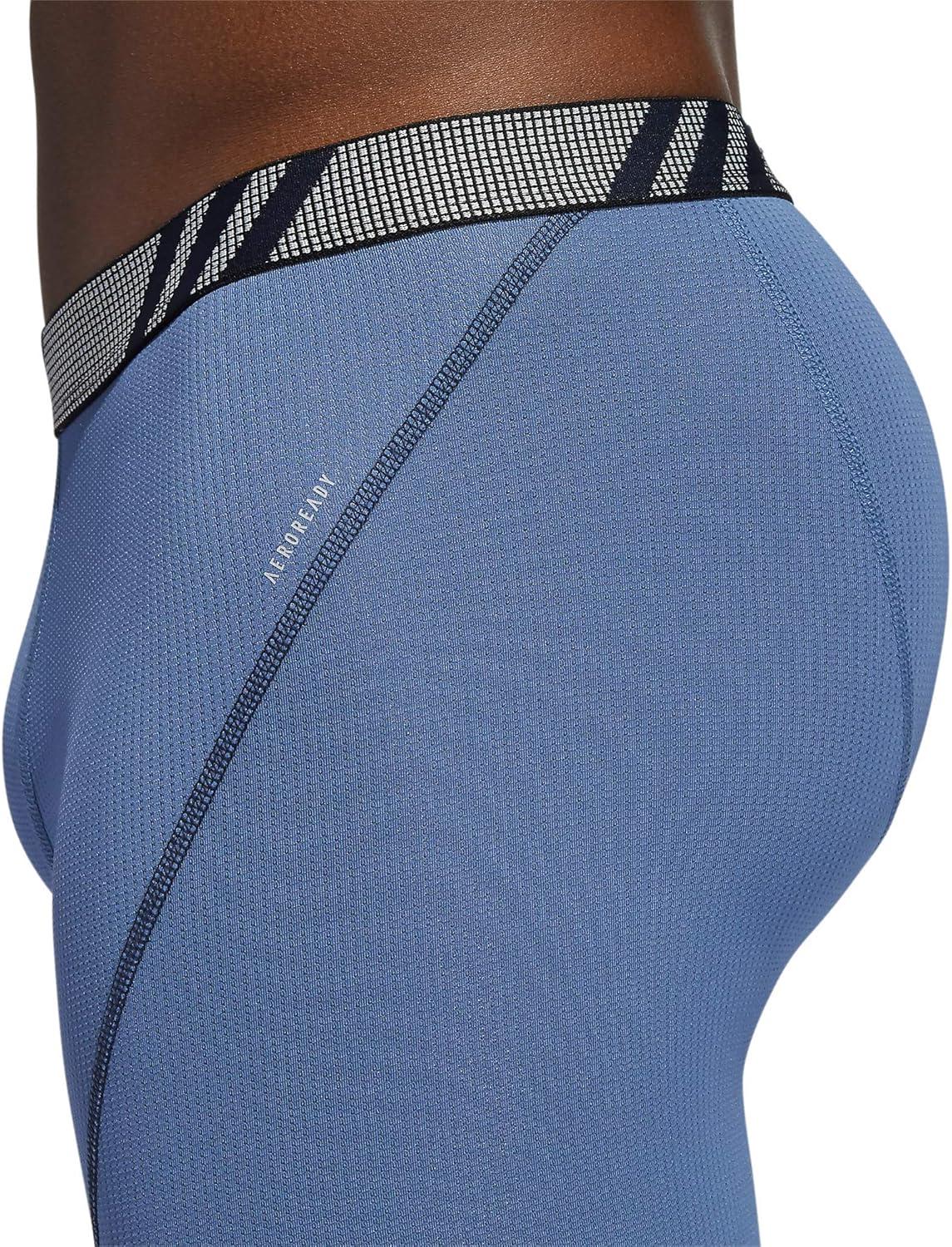 imageadidas Mens Sport Performance Mesh Boxer Brief Underwear 3Pack DiscontinuedLegend Ink BlueNight Marine BlueCrew Blue