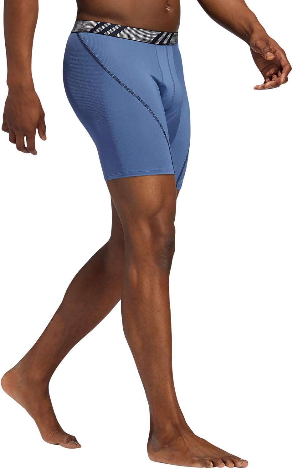 imageadidas Mens Sport Performance Mesh Boxer Brief Underwear 3Pack DiscontinuedLegend Ink BlueNight Marine BlueCrew Blue