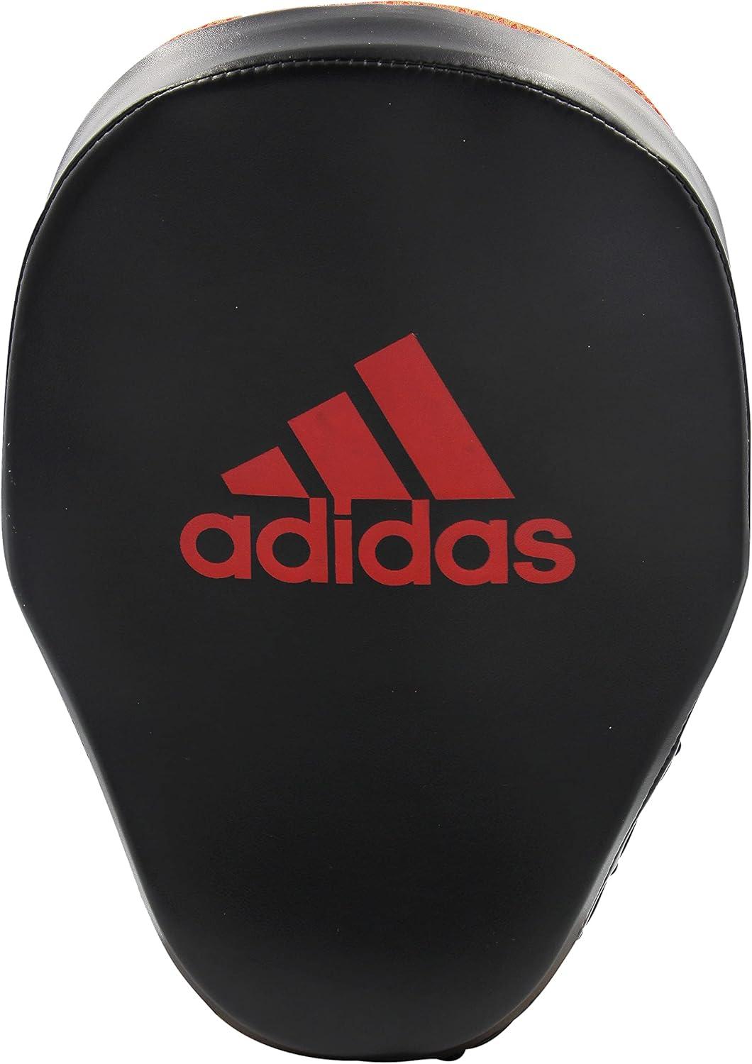 imageadidas Speed Training Curved Focus Mitt  for Boxing Kickboxing Coaching and Training  for Men Women Unisex  26x18x9 cm  BlackRedGold  YellowBlueBLACKRED