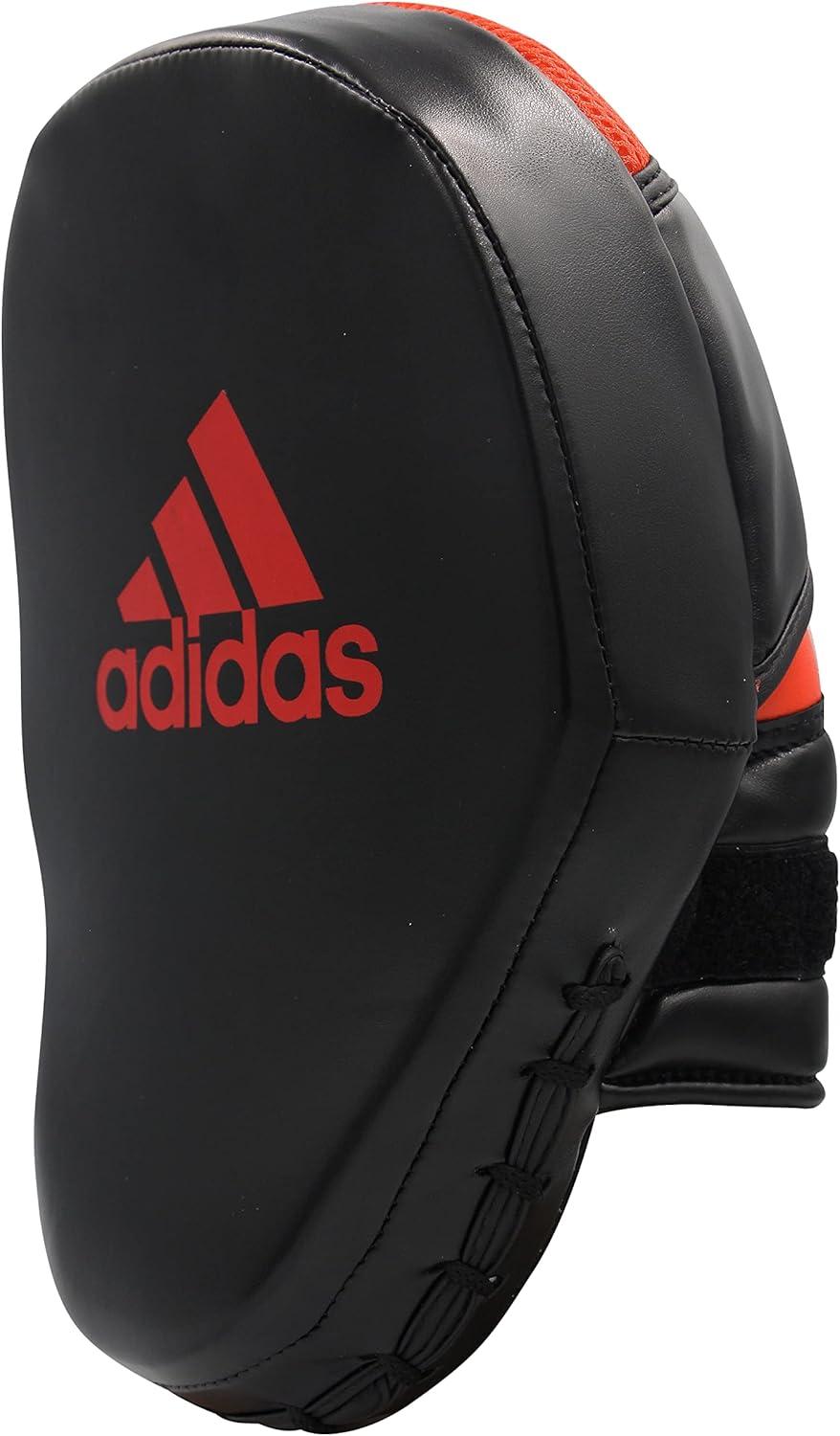 imageadidas Speed Training Curved Focus Mitt  for Boxing Kickboxing Coaching and Training  for Men Women Unisex  26x18x9 cm  BlackRedGold  YellowBlueBLACKRED