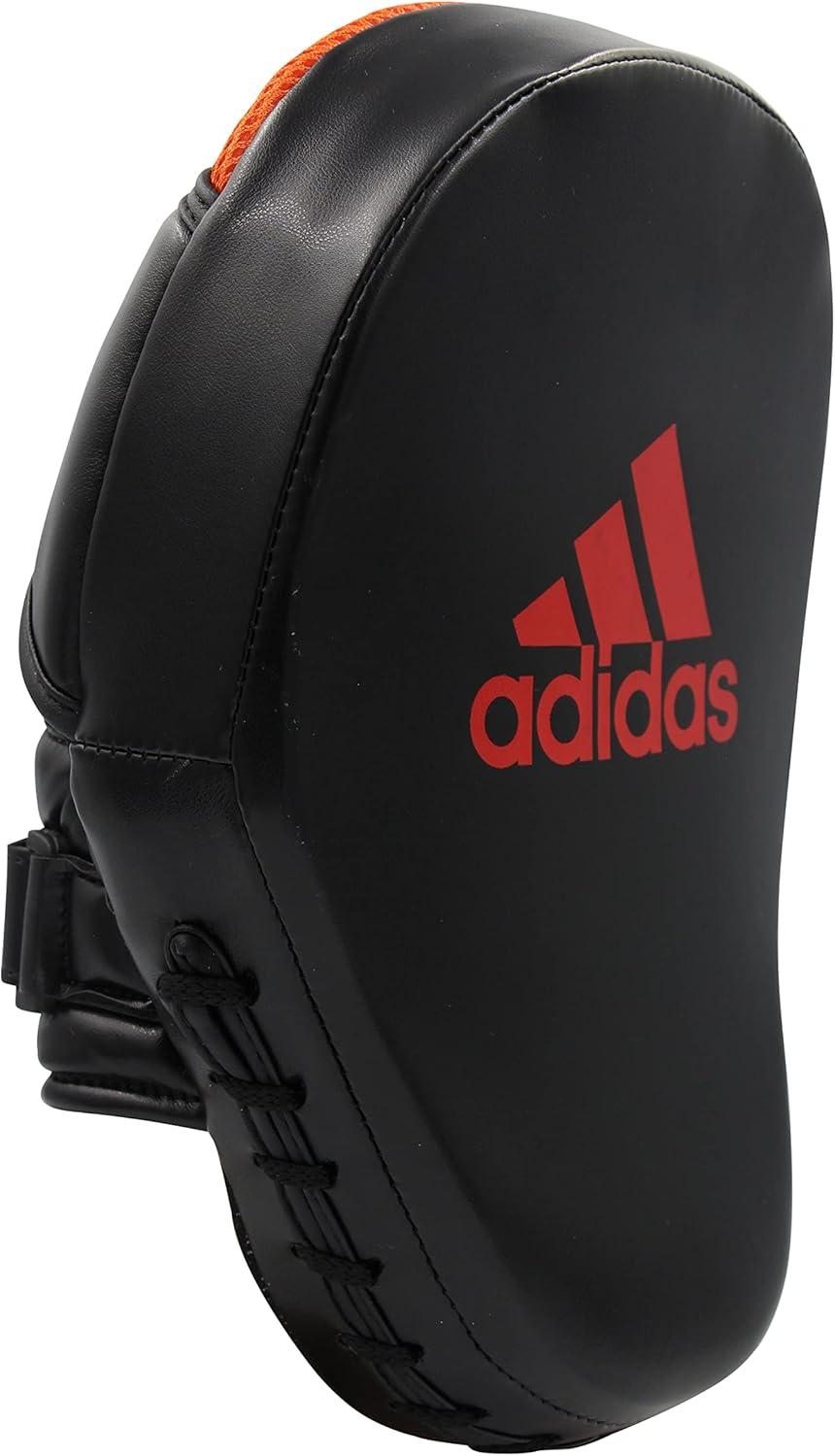 imageadidas Speed Training Curved Focus Mitt  for Boxing Kickboxing Coaching and Training  for Men Women Unisex  26x18x9 cm  BlackRedGold  YellowBlueBLACKRED