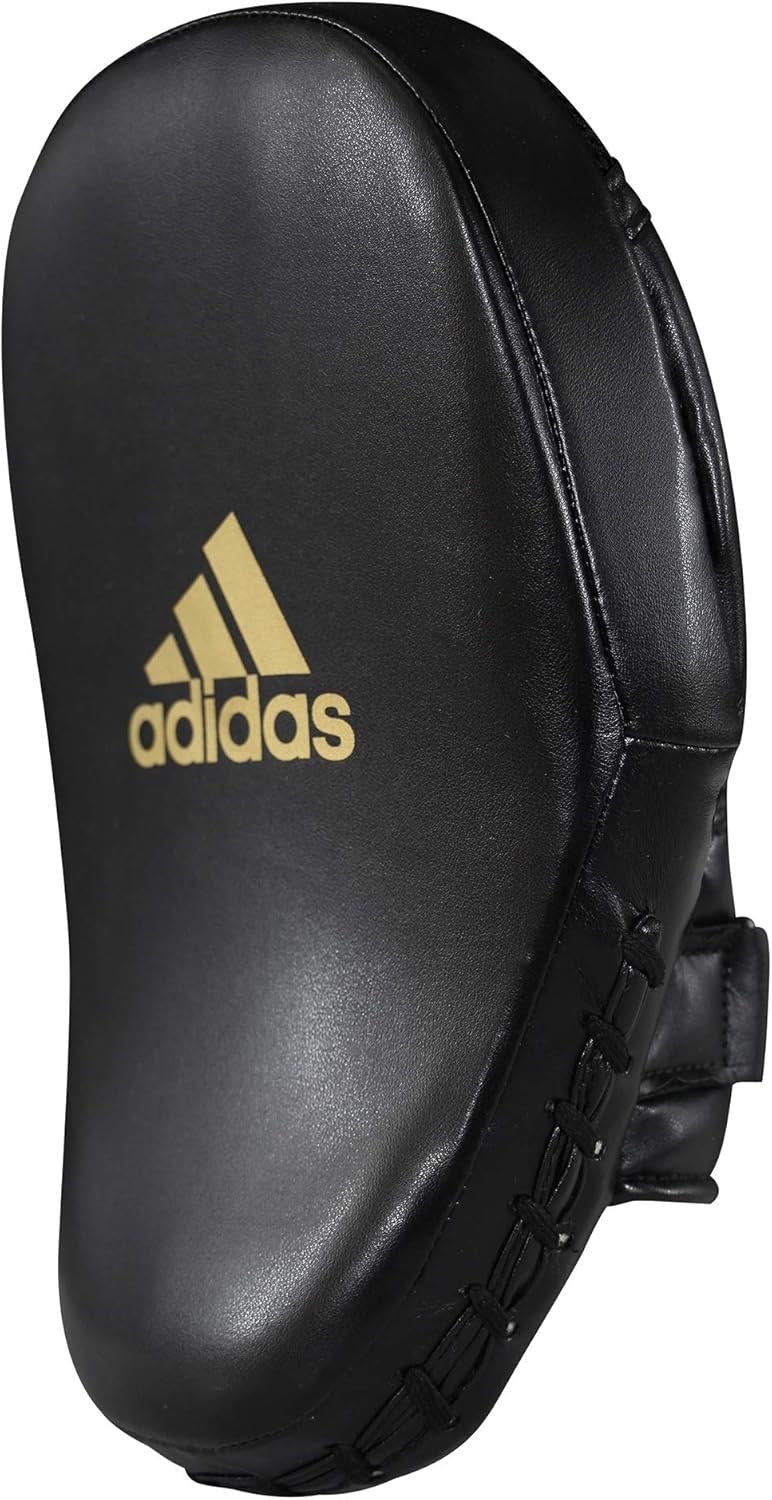 imageadidas Speed Training Curved Focus Mitt  for Boxing Kickboxing Coaching and Training  for Men Women Unisex  26x18x9 cm  BlackRedGold  YellowBlueBlack
