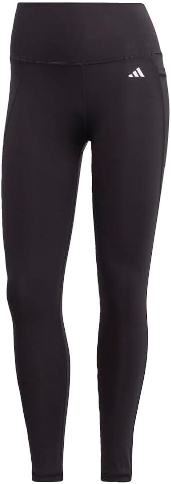 imageadidas Womens Optime Stash Pocket High Waisted 78 TightsBlack