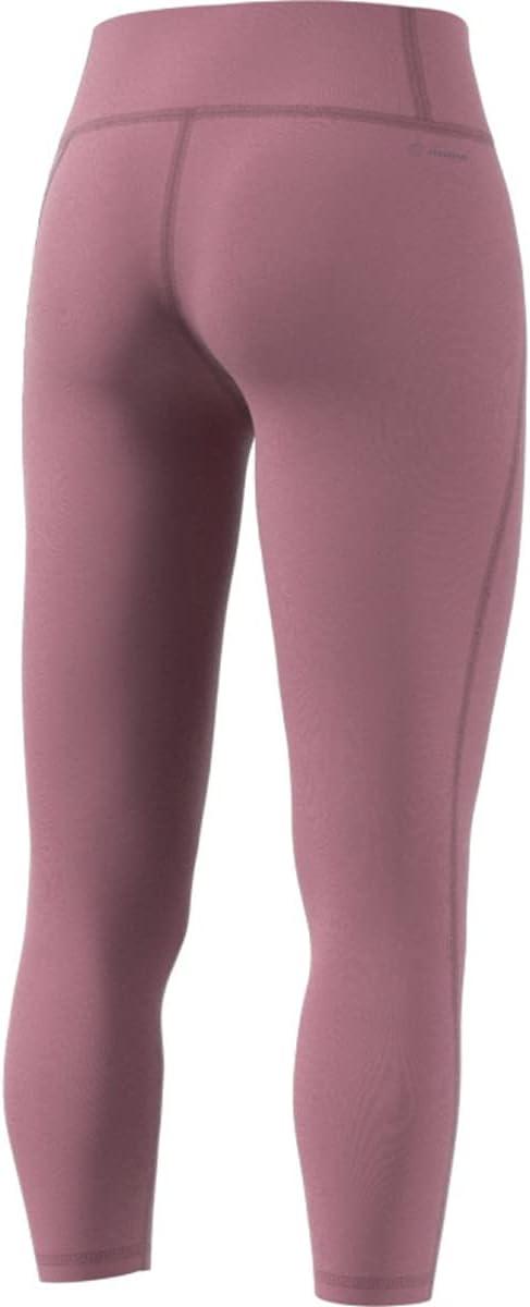 imageadidas Womens Optime Stash Pocket High Waisted 78 TightsWonder Orchid