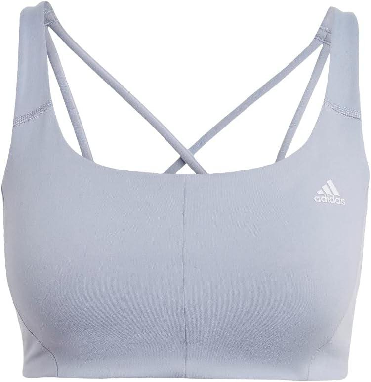 imageadidas Womens Studio Medium Support Better Level BraSilver VioletSilver Dawn