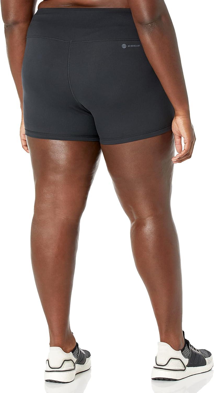 imageadidas Womens Yoga High Waisted Short TightsCore Black