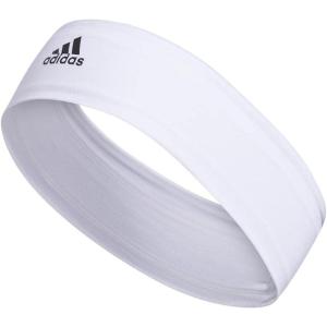 adidas Unisex-Adult Alphaskin 2.0 Elastic Headband(White/Black)