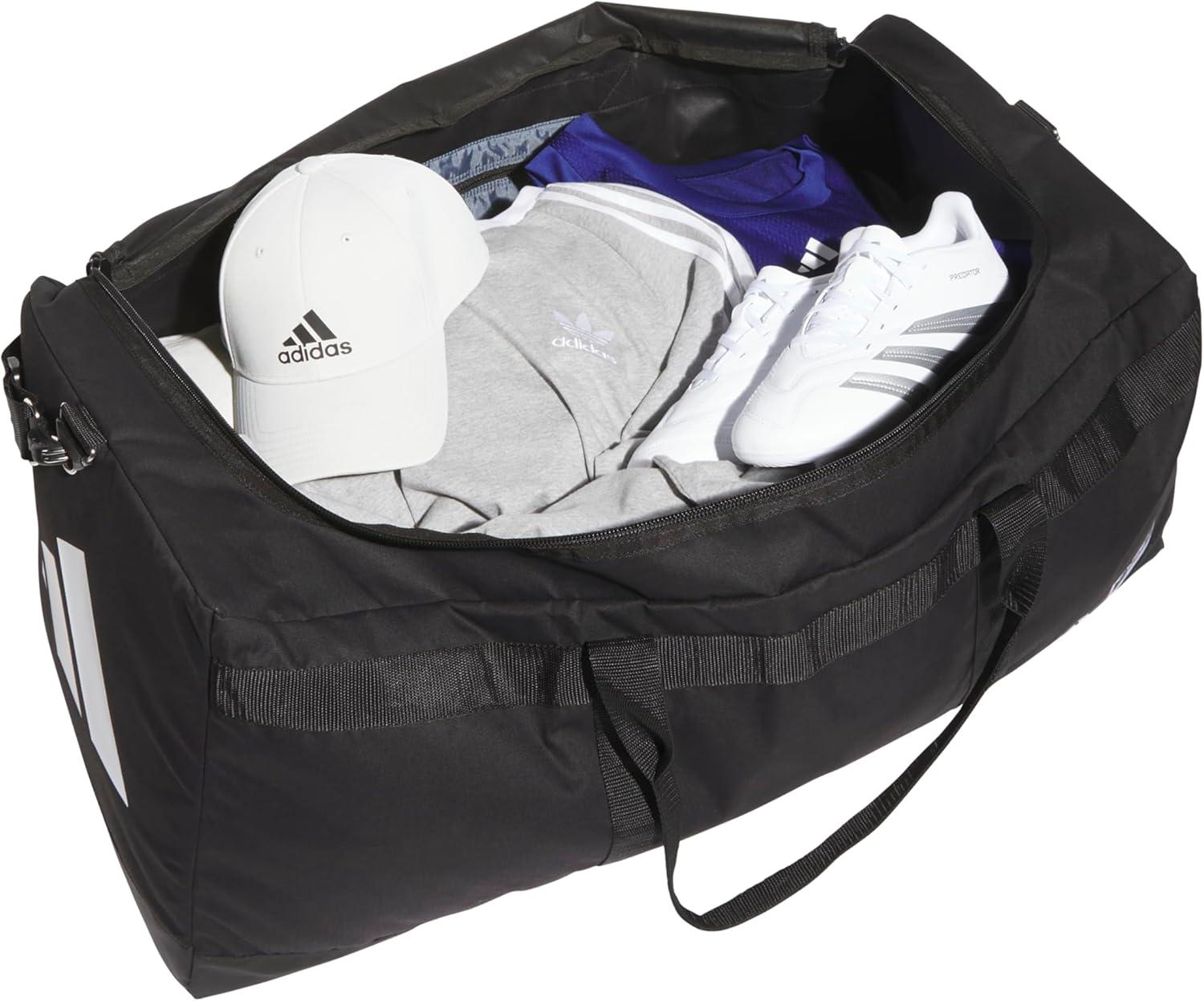 imageadidas Locker Room Baseball Duffel BagBlackWhite2