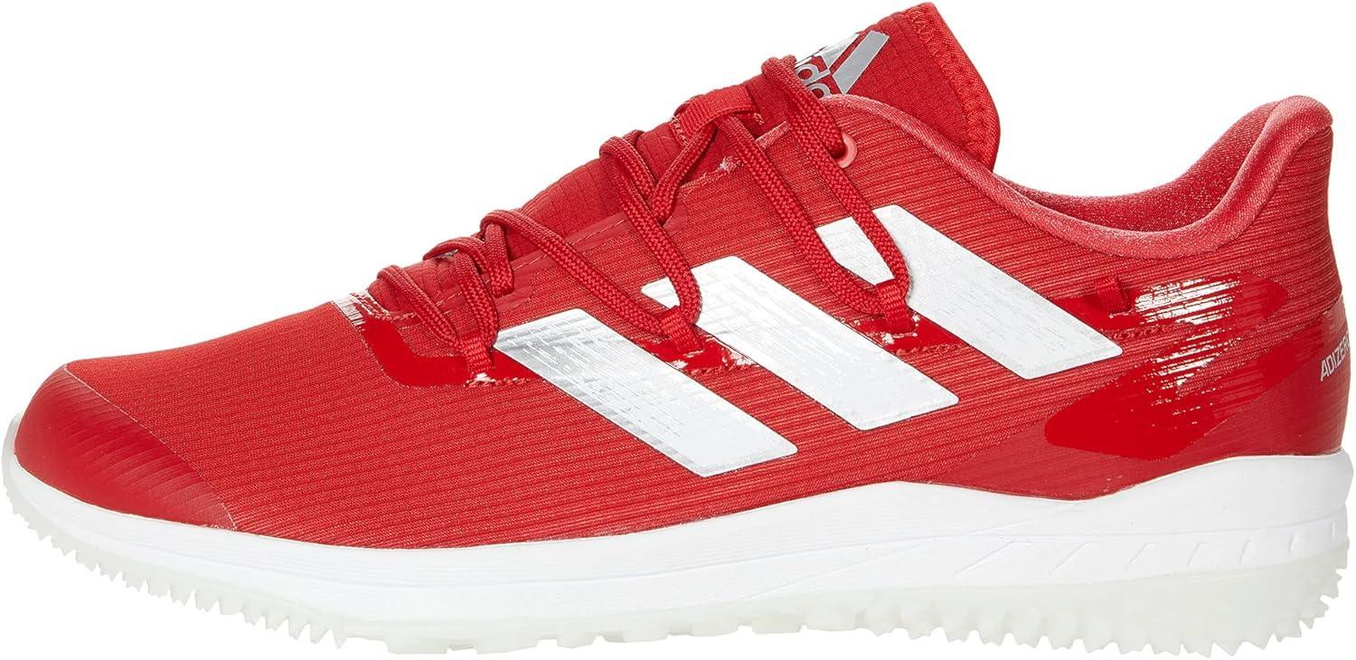 imageadidas Mens Adizero Afterburner 8 SneakersTeam Collegiate RedSilver MetallicWhite