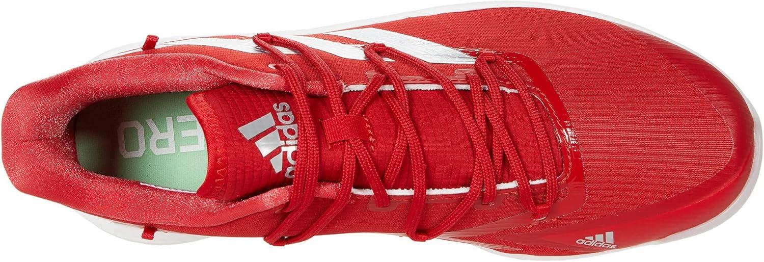 imageadidas Mens Adizero Afterburner 8 SneakersTeam Collegiate RedSilver MetallicWhite