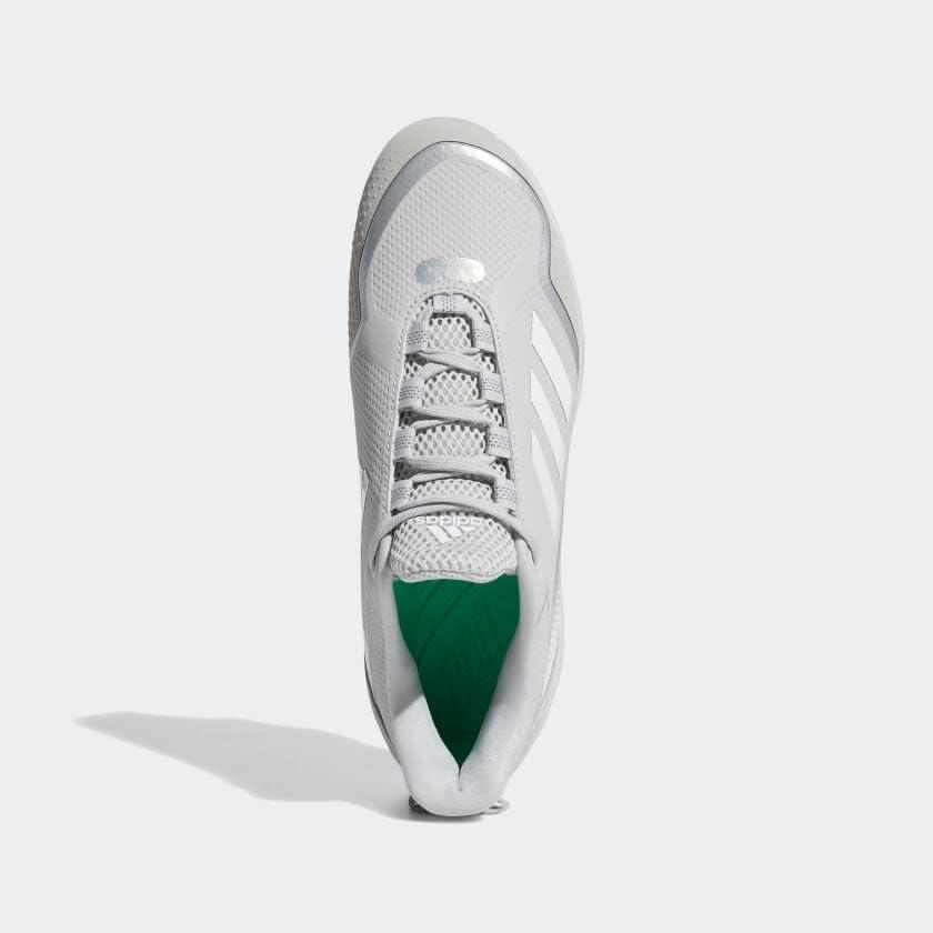 imageadidas Mens Icon 7 Baseball ShoeTeam Light GreyCloud WhiteSilver M