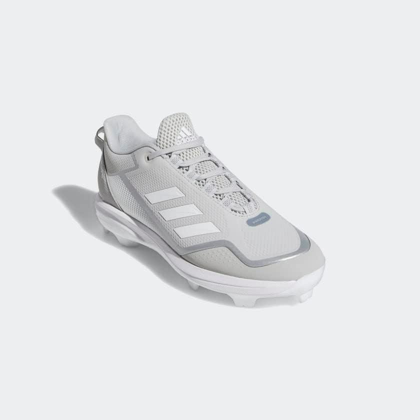 imageadidas Mens Icon 7 Baseball ShoeTeam Light GreyCloud WhiteSilver M