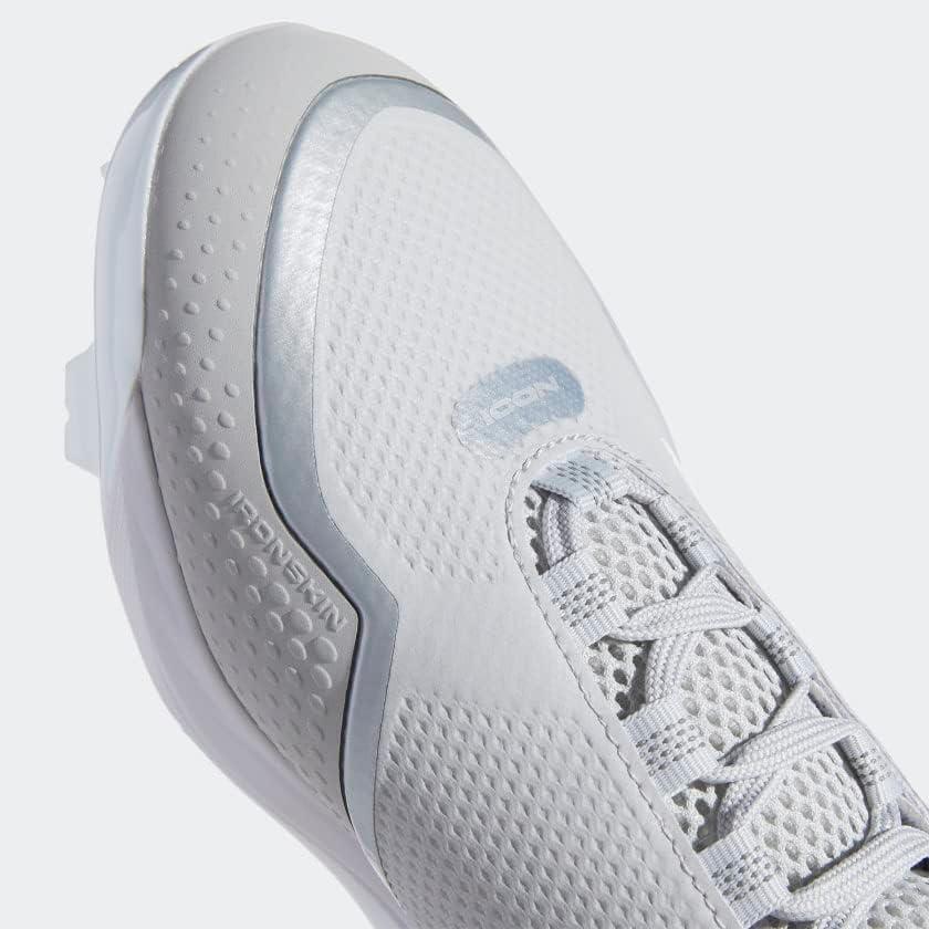 imageadidas Mens Icon 7 Baseball ShoeTeam Light GreyCloud WhiteSilver M