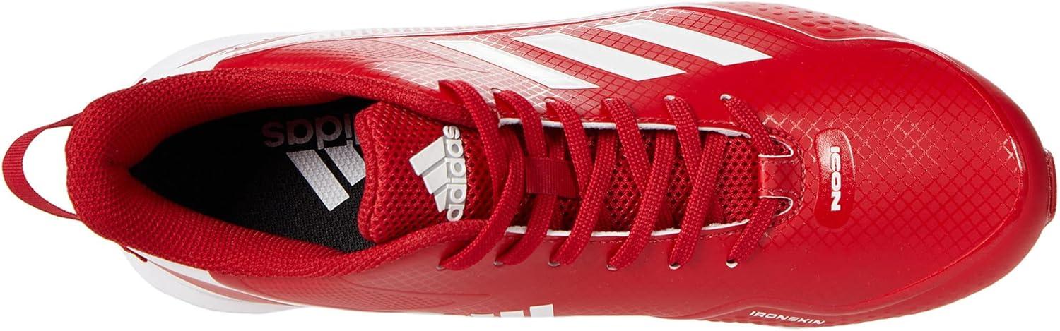 imageadidas Mens Icon 7 Md Baseball ShoeTeam Power RedWhiteWhite