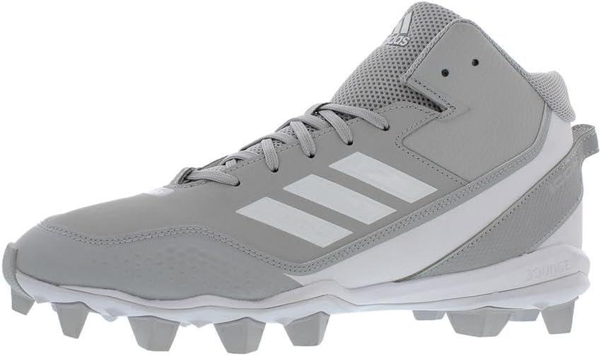 imageadidas Mens Icon 7 MidBaseball ShoeGreyWhite