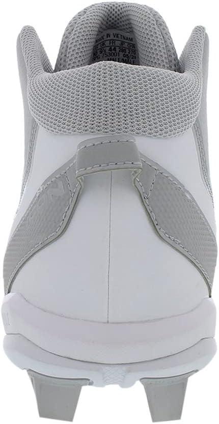 imageadidas Mens Icon 7 MidBaseball ShoeGreyWhite