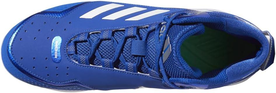 imageadidas Mens Icon 7 MidBaseball ShoeTeam Royal BlueWhiteSilver Metallic
