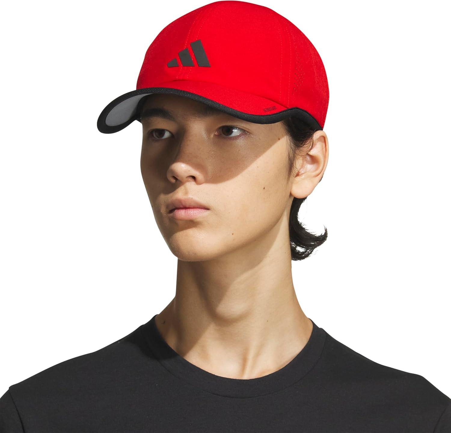 imageadidas Mens Superlite Relaxed Adjustable Performance Cap2020Better ScarletBlack30