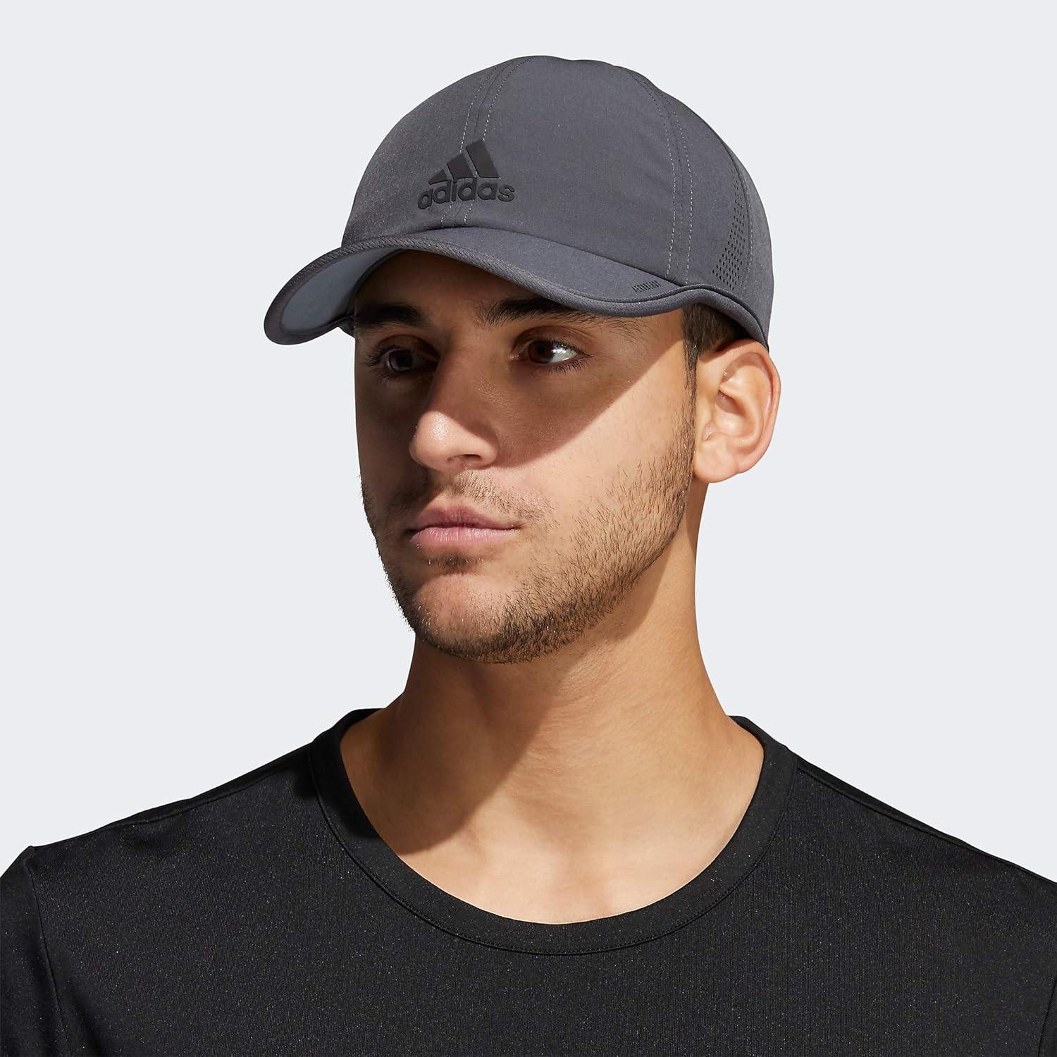 imageadidas Mens Superlite Relaxed Adjustable Performance Cap2020Grey SixBlack Reflective20