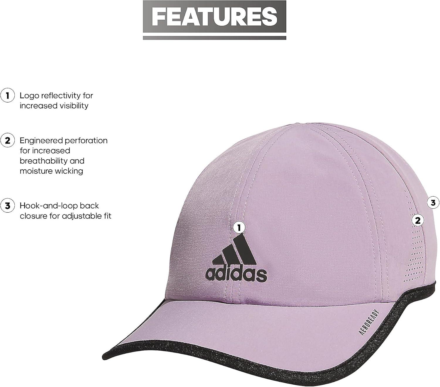 imageadidas Mens Superlite Relaxed Adjustable Performance Cap2020Preloved Fig PurpleBlack20