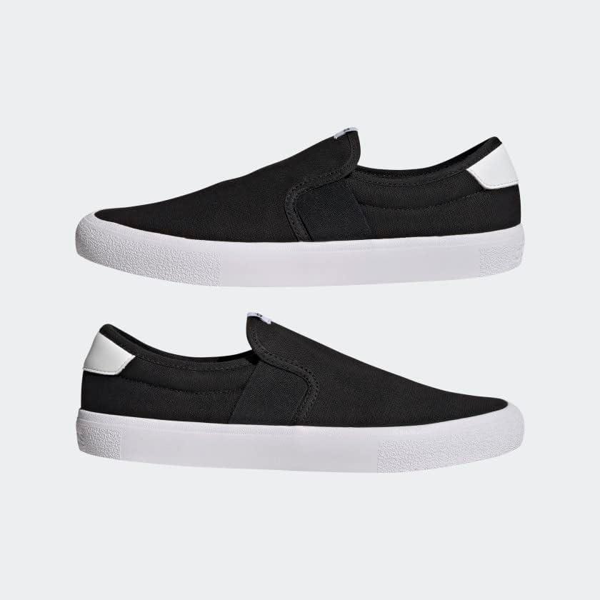 imageadidas UnisexAdult Vulcraid3r Slip on Running ShoeBlackBlackWhite