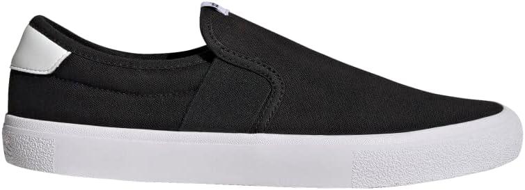imageadidas UnisexAdult Vulcraid3r Slip on Running ShoeBlackBlackWhite