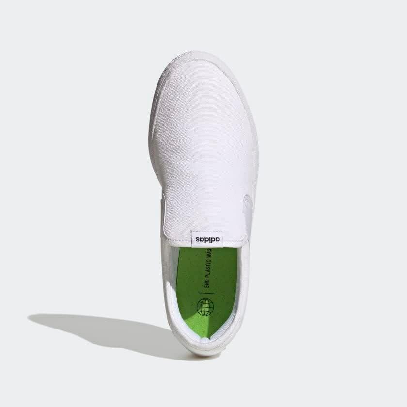 imageadidas UnisexAdult Vulcraid3r Slip on Running ShoeWhiteWhiteCore Black