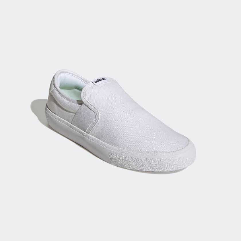 imageadidas UnisexAdult Vulcraid3r Slip on Running ShoeWhiteWhiteCore Black