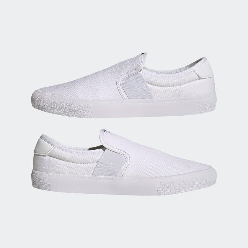imageadidas UnisexAdult Vulcraid3r Slip on Running ShoeWhiteWhiteCore Black