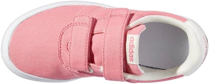 imageadidas UnisexChild Vulcraid3rSkate ShoeRose ToneCloud WhiteWhite Cross Strap