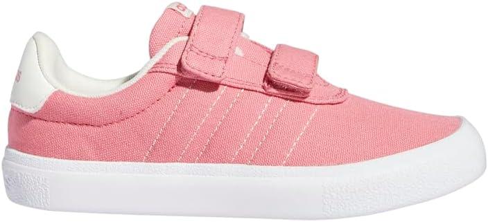 imageadidas UnisexChild Vulcraid3rSkate ShoeRose ToneCloud WhiteWhite Cross Strap