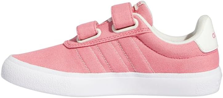 imageadidas UnisexChild Vulcraid3rSkate ShoeRose ToneCloud WhiteWhite Cross Strap