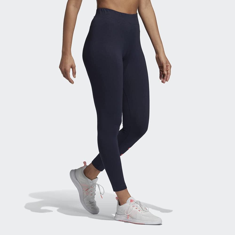 imageadidas Womens Essentials Linear TightsLegend InkSignal Pink