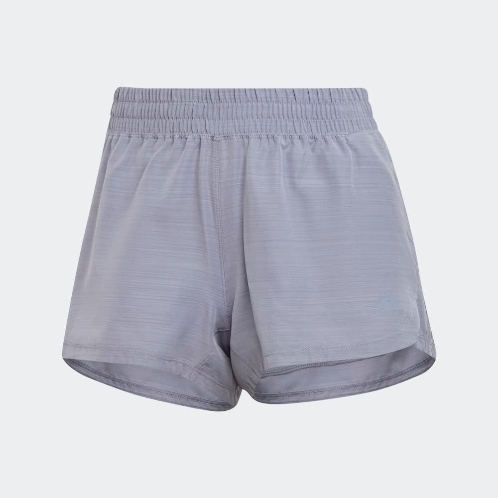 imageadidas Womens Pacer 3Stripes Woven Heather ShortsSilver VioletSilver Violet