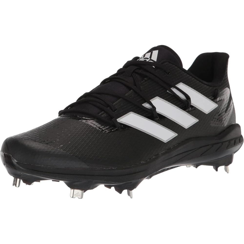 imageadidas Mens Adizero Afterburner 8 CleatsCore BlackCloud WhiteCloud White