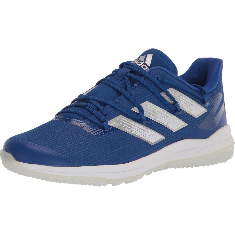 imageadidas Mens Adizero Afterburner 8 SneakersTeam Royal BlueSilver MetallicWhite