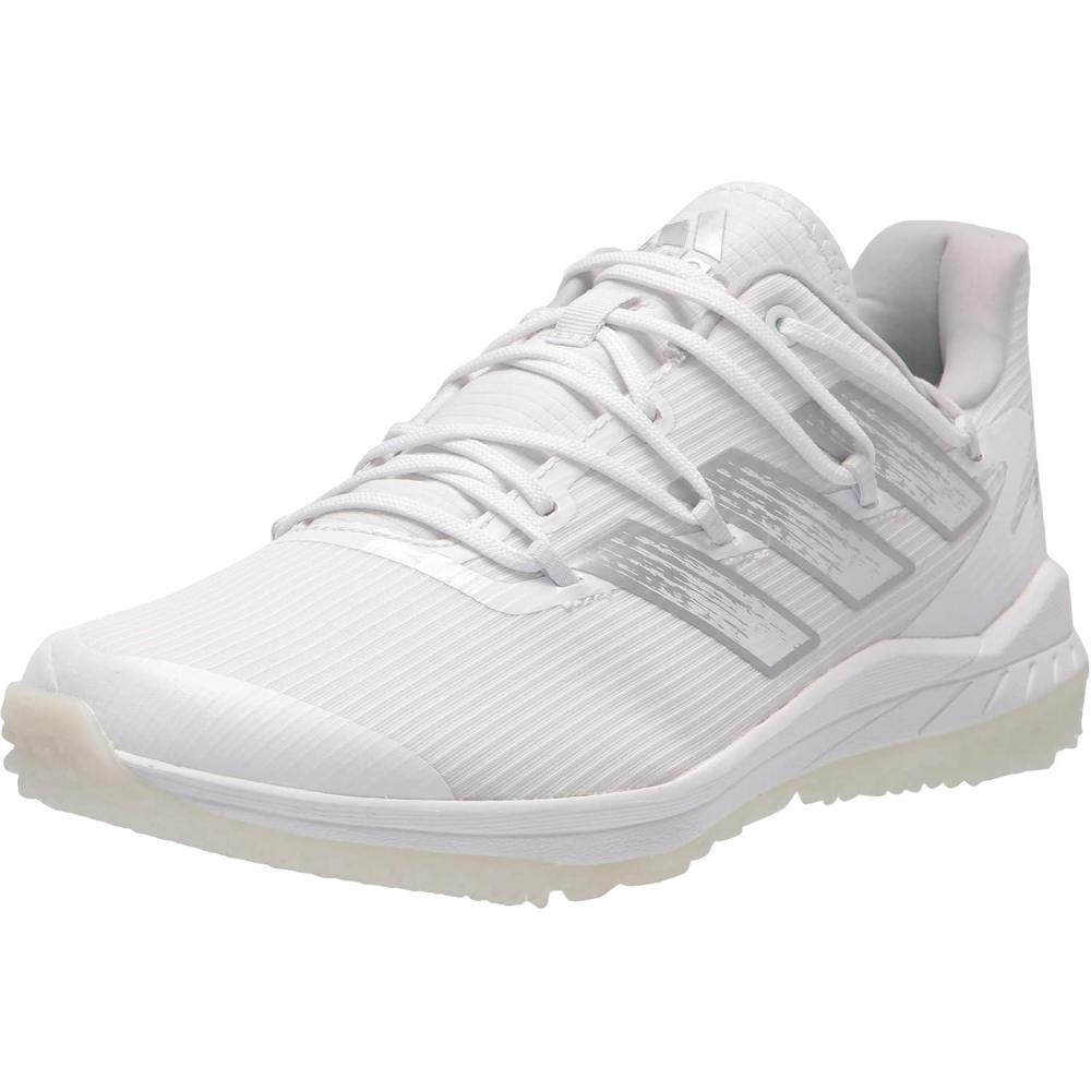 imageadidas Mens Adizero Afterburner 8 SneakersWhiteSilver MetallicTeam Light Grey