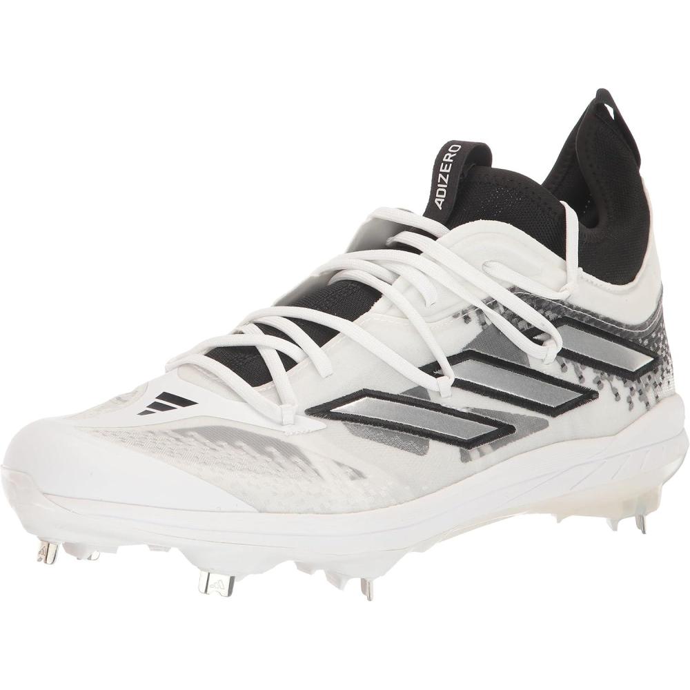 imageadidas Mens Adizero Afterburner 9 NWV SneakersCore BlackSilver MetallicWhite
