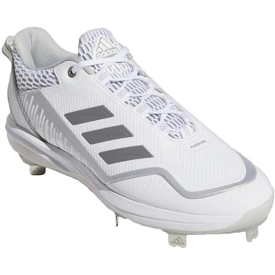 imageadidas Mens Icon 7 Baseball ShoeWhitemetallic Silver